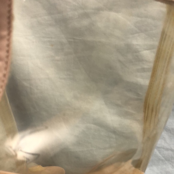 Clear, high-heeled zip up Open toed booties, Cape Robbin, size 7.5 guc - Picture 11 of 12